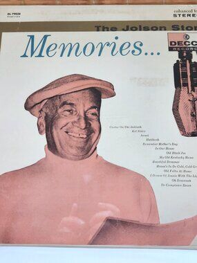 Vintage Al Jolson The Jolson Story Memories Vinyl LP Sealed Decca Stereo